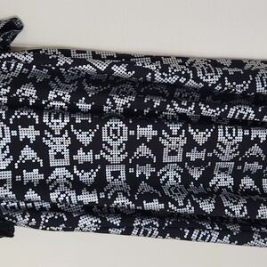 Black and White Patterned Dress